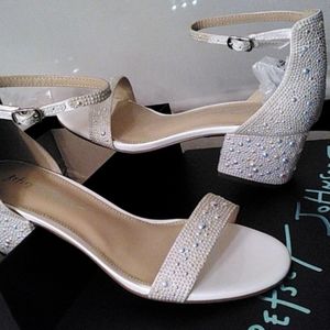 Betsey Johnson white heel